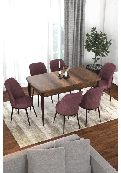 Canisa Kor Serisi 70x114 Açılabilir Mutfak Masası Takımı Barok Desen Masa 6 Gül Kurusu Sandalye Masa Siyah Sandalyeler Gülkurusu Canisa Kor Serisi 70x114 Açılabilir Mutfak Masası Takımı Barok Desen Masa 6 Gül Kurusu Sandalye Masa Siyah Sandalyeler Gülkurusu