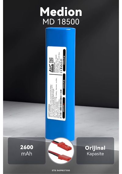 Medion Md 18500 2600mah Robot Süpürge Bataryası M.ö