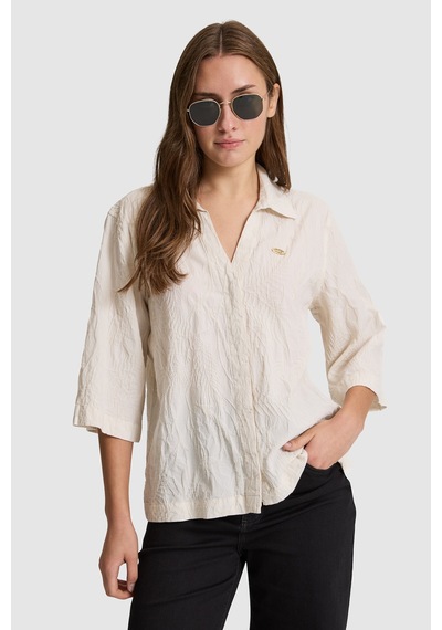 U.S. Polo Assn. U.s. Polo Assn. Kadın Gömlek Desenli 50320163-vr256 İnci