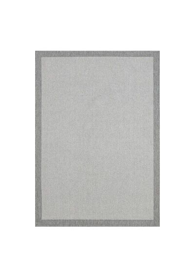Sisal Prime Krem Gri İskandinav Yıkanabilir Bordürlü Halı Kilim Balkon Teras Koridor Halısı 1148