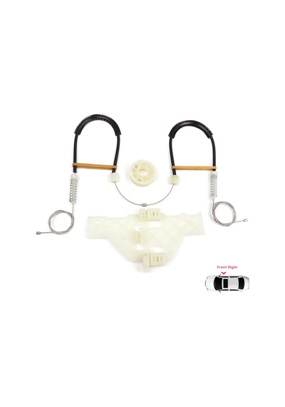 Citroen C4 MK1 2004-2014 4/5 Kapı İçin Ön Sağ Cam Kriko  Seti