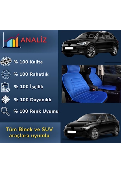 Space Oto Koltuk Minderi, Toyota Araçlara Uyumlu 2'li Set Özel Tasarım Minder Premium 001