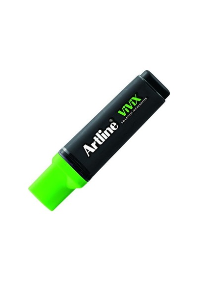 Artline Vivix Parlak Mürekkepli Fosforlu Kalem 2-5 MM Fosforlu Yeşil Altın