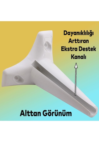 Badem10 Aspen Lüks Mobilya Kanepe Sehpa Tv Ünitesi Koltuk Ayağı 20 Cm Beyaz Baza Ayak 4 Adet 6395751