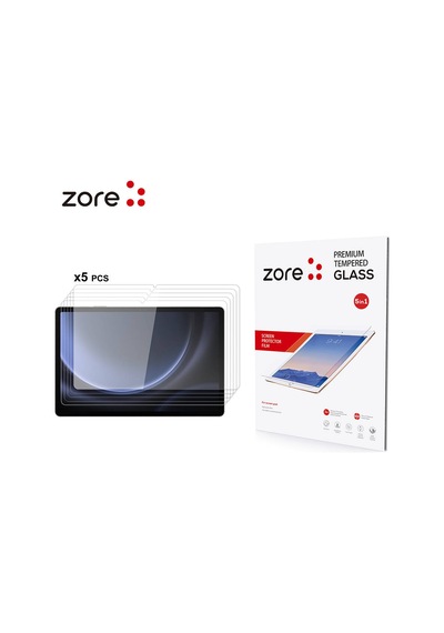 Samsung Uyumlu Galaxy Tab S10 Lite Zore 5in1 Tablet Temperli Cam Ekran Koruyucu