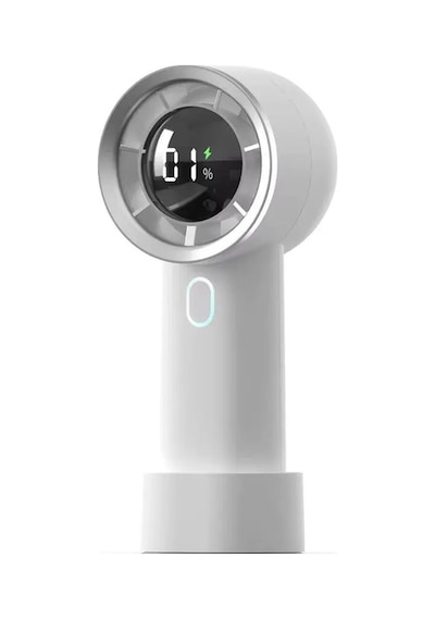 Taşınabilir Mini Fan Standlı Şarj Edilebilir El Fanı Dijital Gösterge Taşınabilir Soğutucu Fan