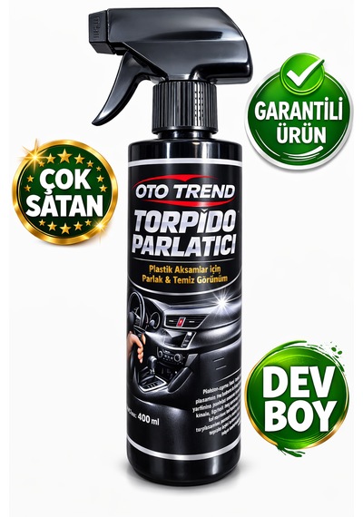 Oto Trend Torpido Parlatıcı Sprey 400 Ml Plastik Aksamlar İçin Parlak Ve Temiz Görünüm