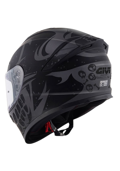 Givi 50.x Bones Motosiklet Kaskı Mat Siyah - Gri