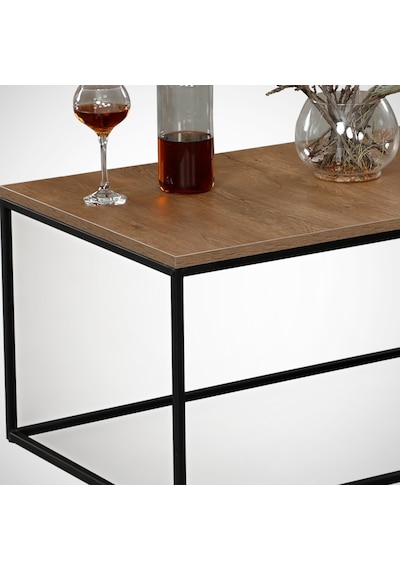 Cosco Orta Sehpa Metal & Orta Masa Kafkas Meşe / Metal Ayaklı