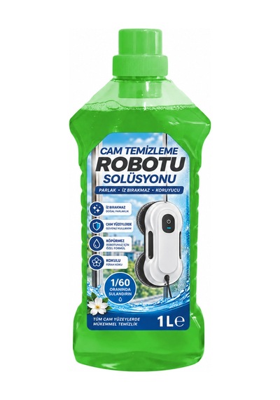1 Adet Newmix Cam Temizleme Robotu Solüsyonu 1 Litre