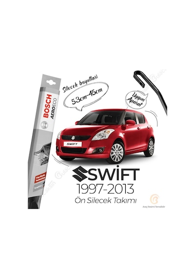 Suzuki Swift Muz Silecek Takımı 1997-2013 Bosch Aeroeco