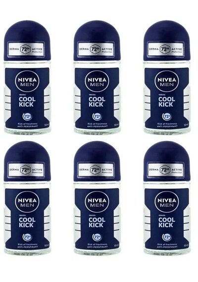 Nivea Men Roll-on Cool Kick 50 Ml X 6 Adet
