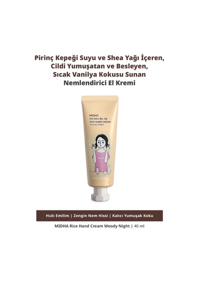 Midha Rice Hand Cream Woody Night