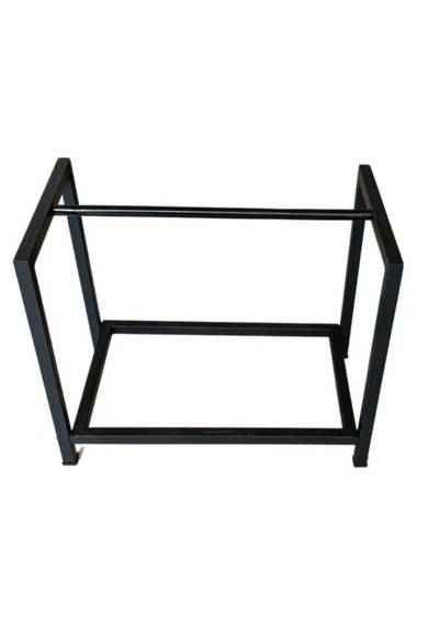 Short Lignum Dekoratif Metal Odunluk Şömine Odun Sehpası 40cm