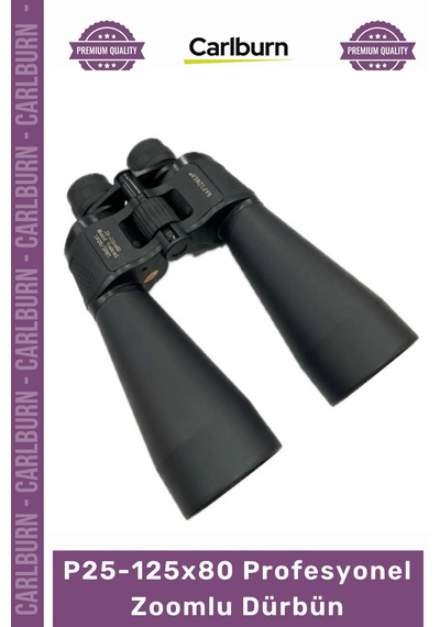 Carlburn Dürbün 80mm Uv Korumalı Net Görüntü Sunan Güçlü P25125x80 Profesyonel Zoomlu Dürbün Çok Renkli
