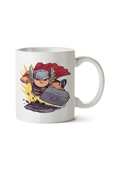 Mını Thor İki Tarafı Baskılı Kupa Bardak Çok Renkli