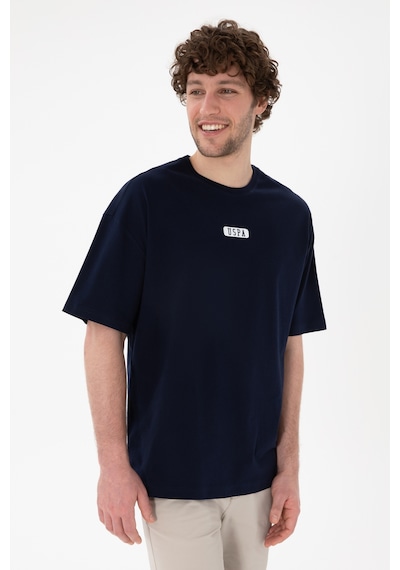 U.S. Polo Assn. Erkek Oversize Fit Bisiklet Yaka Lacivert Tişört 50305923-VR033 U.S. Polo Assn. Erkek Oversize Fit Bisiklet Yaka Lacivert Tişört 50305923-VR033