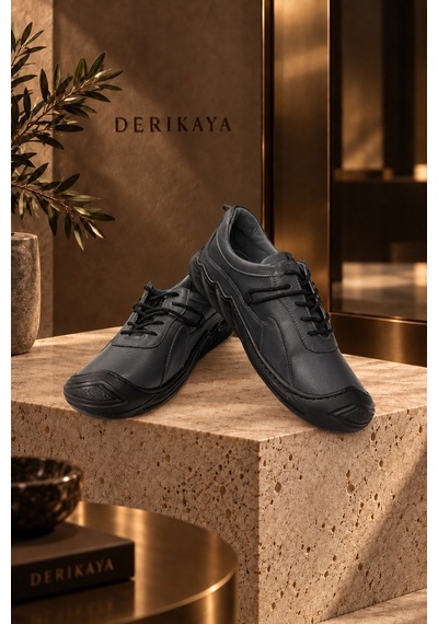Derikaya Urban Erkek Gri Delikli Yan Panel Detaylı Bağcıklı Sneaker