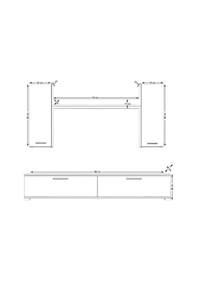 Decoraktiv Eko 5d Slm Std Tv Ünitesi Tv Sehpası Ceviz