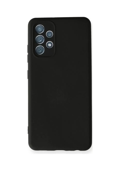 Newface Samsung Uyumlu - Galaxy A32 Kılıf Nano İçi Kadife Silikon - Siyah