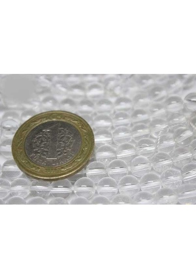 Yaşamtohumu Kristal Kuvars Taşı 6Mm/5 Adet Gümüş