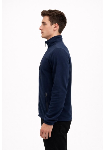 Axxel Erkek Lacivert Polar Fermuarlı Hakim Yaka Sweatshirt-w1141 Lacivert