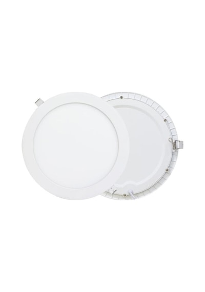 Ack-ap01-01230 12 W Led Panel Beyaz Işık 6500k Beyaz Kasa Yuvarlak Sıva Altı Beyaz