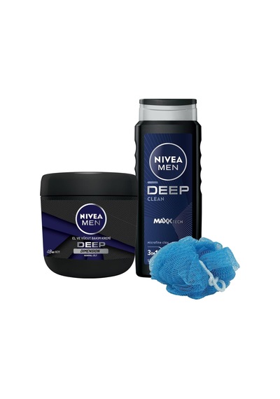 Men Erkek Deep Dimension Duş Jeli 500ml Ve Deep Impact Nemlendirici El Vücut Kremi 400ml, Lif Hediye Diğer