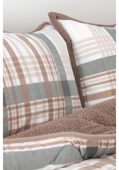 Merinos Comforter Çift Kişilik Yorgan Seti Yeşil 220x240cm Yeşil
