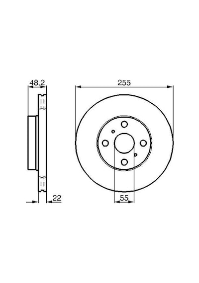 Toyota Corolla Uyumlu 1.4 1999-2001 Bosch Ön Disk 2 Adet