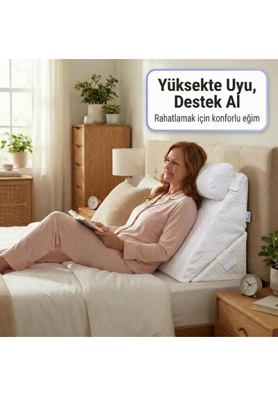 Tr Viscoelastik Reflü Yastığı - Ameliyat Sonrası Uyku Ve Dinlenme - Cerrahi Sonrası İçin 7s'i 1 Arada Üçgen Yas Diğer