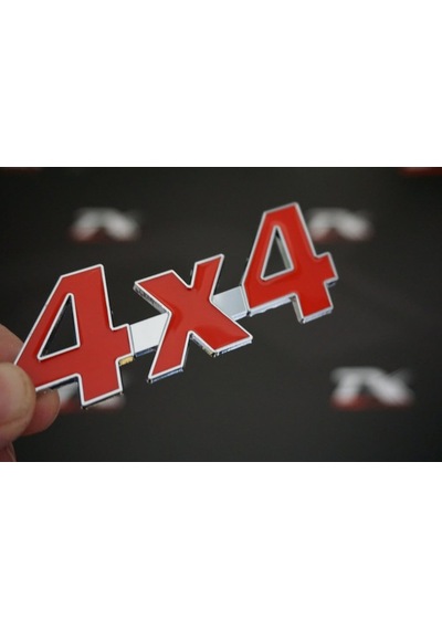 4X4 Arazi Suv Pickup Bagaj Krom Metal 3M 3D Yazı Logo Amblem (548523054)