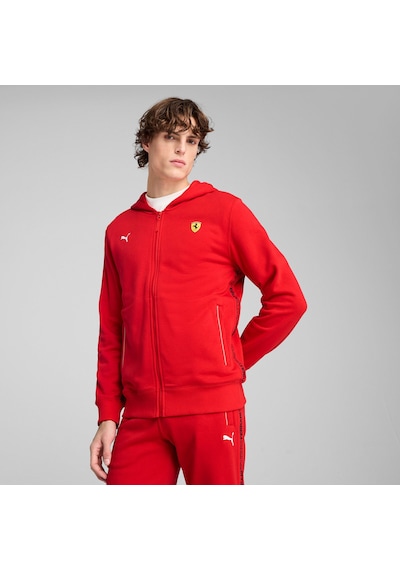 Puma Scuderıa Ferrarı Race Erkek Kapüşonlu Ceket 630182 02 Kırmızı
