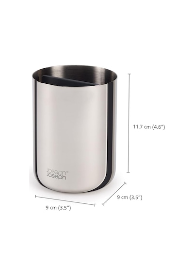 Joseph Joseph - Lüks Paslanmaz Çelik Diş Fırçası Tutucu Caddy Banyo Depolama, Standart Çelik Sku: Smg8690010227348 Açık Bej