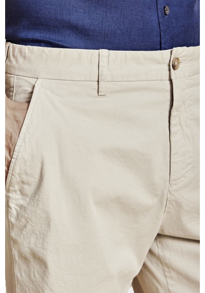 Brooks Brothers Pamuklu Duble Paça Normal Bel Bermuda Şort Erkek Şort Bbss26mso004142 Bej