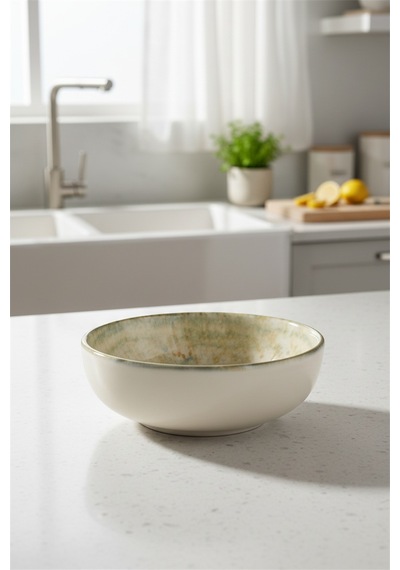 24'lü Valencia Kase 10cm Dijital Fade Rinart Krem