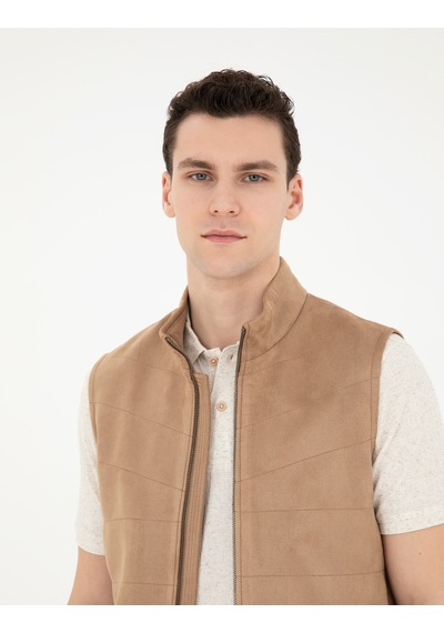Pierre Cardin Erkek Vizon Deri Mont-kaban 50293985-575 Vizon