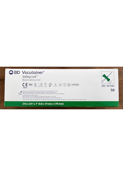 Bd Vacutainer Kelebek Set 21g 0.8 X 19 Mm X 178 Mm 50 Adet