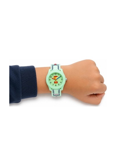 Yarış Temalı Kupa Figürlü Mint Yeşili Kız Erkek Çocuk Kol Saati Analog St-304424 Açık Yeşil