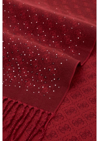 Guess Jewels Logolu 65 X 180 Cm Şal Aw5658pol03 Kadın Şal Aw5658 Pol03 Bur Bordo