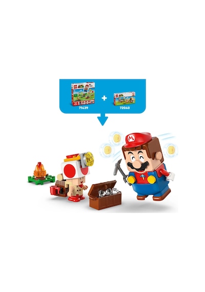 LEGO® Super Mario™ Captain Toad Kampı 72040 - 6 Yaş ve Üzeri Çocuklar için Yaratıcı Oyuncak Yapım Seti (159 Parça)