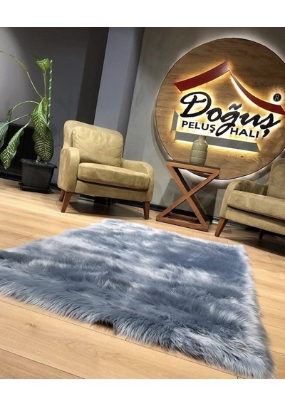Doğuş Peluş Halı A Post Düz Kesim Gri