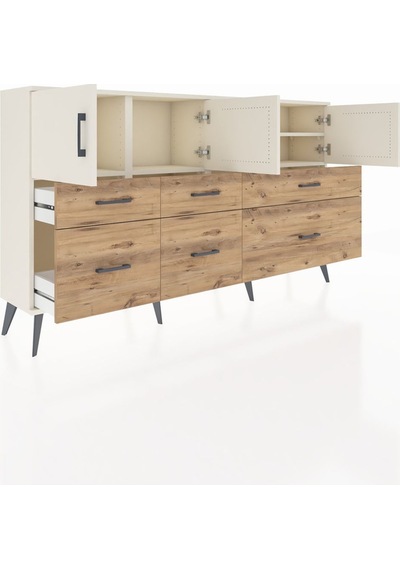 Arges Konsol 4 Raflı 6 Çekmeceli 4 Kapaklı 176x30x99 Aytaşı-aytaşı/çam Aytası/atlas Çam - Aytası Arges Konsol 4 Raflı 6 Çekmeceli 4 Kapaklı 176x30x99 Aytaşı-aytaşı/çam Aytası/atlas Çam - Aytası