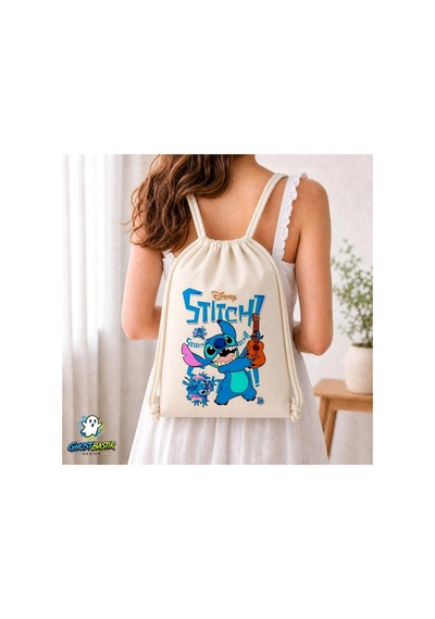Ghostbastır Design Stitch Büzgülü Keten Çanta C287 Bej