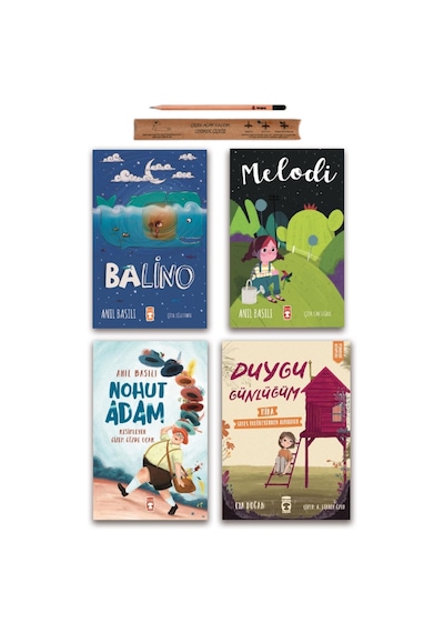 Timaş Çocuk Melodi - Balino - Nohut Adam - Duygu Günlüğüm Set 4 Kitap