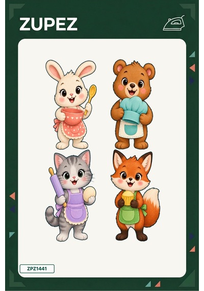 Minik Mutfak Şefi 19x25 Cm Ütüyle Uygulanan Baskı Zpz1441 - 928157385