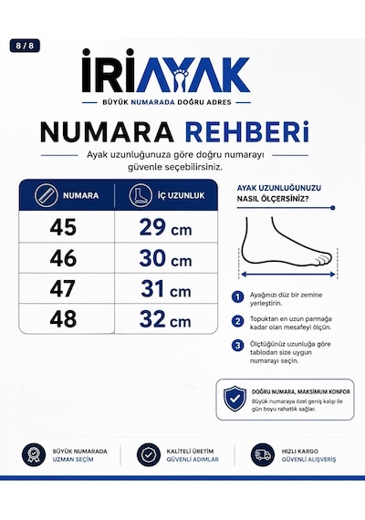 İriayak Büyük Numara Hakiki Deri 45-48 / Rahat Casual Ayakkabı / Erkek - Günlük Kullanıma Uygun Siyah İriayak Büyük Numara Hakiki Deri 45-48 / Rahat Casual Ayakkabı / Erkek - Günlük Kullanıma Uygun Siyah