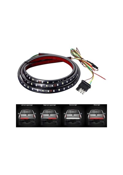Trobus Bagaj Altı Kayan Led Sinyal Stop Park Off Road 4x4 150 Cm Kırmızı Beyaz