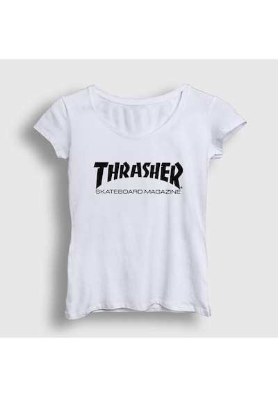 Noıssey Kadın Beyaz Logo V5 Thrasher T-shirt 279228tt