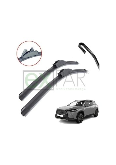 Toyota Corolla Cross Ön Cam Silecek Süpürgesi Takımı 2022 - 2025 Yeni Cross Ön Silecek